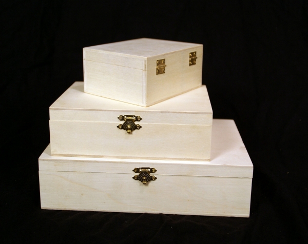 Hinged Top Custom Wood Boxes